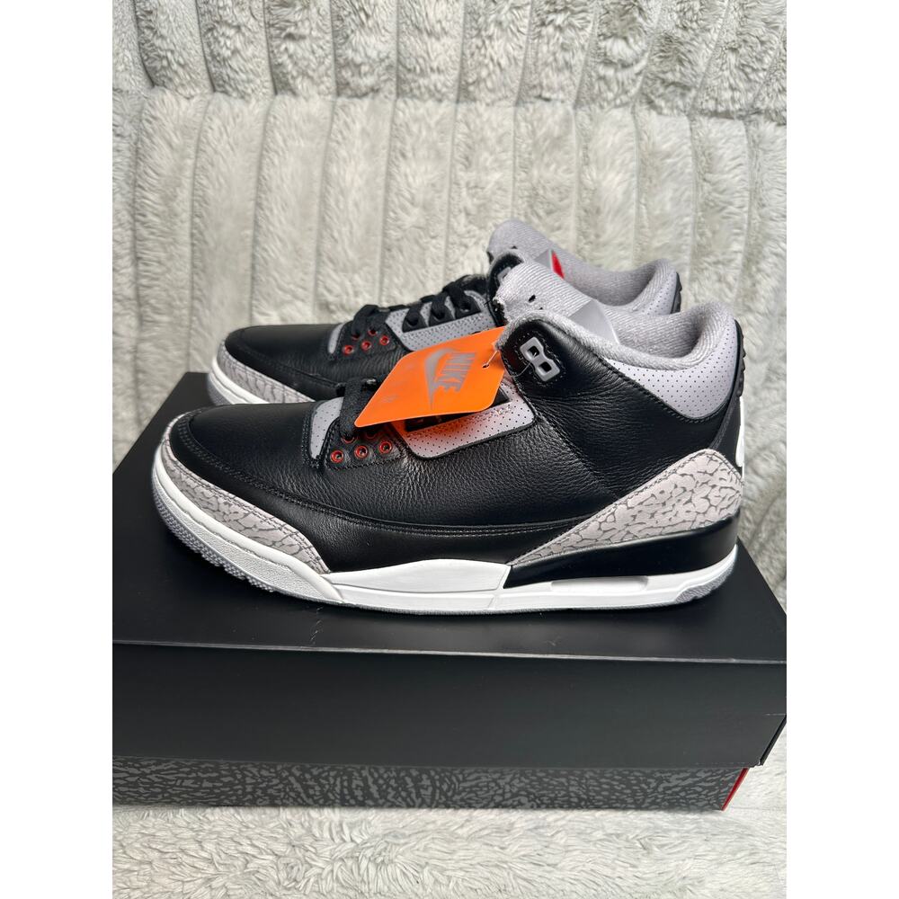 Air Jordan 3 Retro OG Black Cement 2024 Mens 10.5 DN3707-010 New With Box - Picture 2 of 7